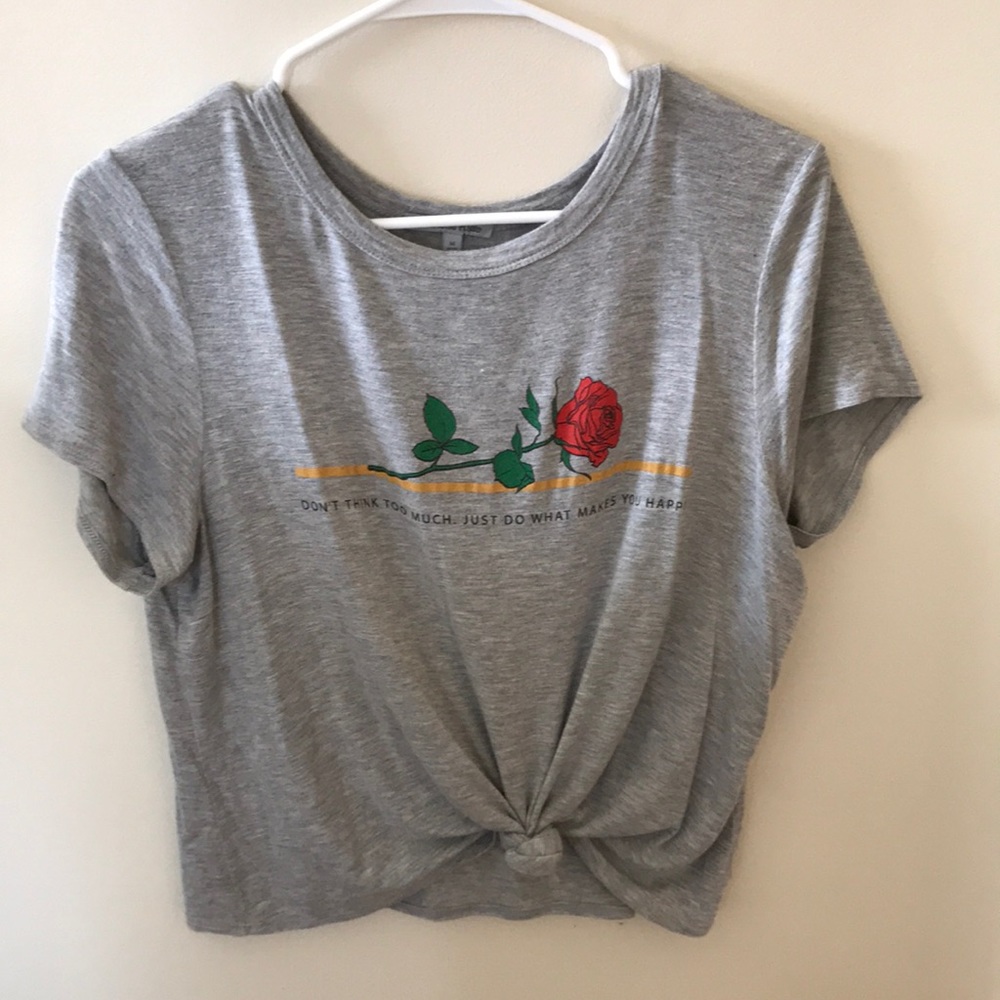 graphic crop tee